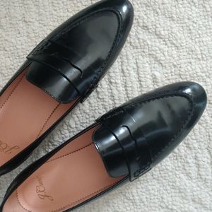 J. Crew Black Loafers